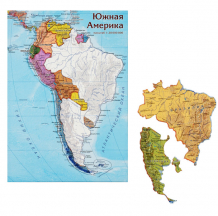 Купить геоцентр карта-пазл южная америка uam28 paz