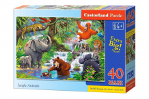 Купить castorland пазлы maxi животные джунглей (40 элементов) в-040315