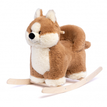 Купить качалка нижегородская игрушка со спинкой собака корги см-803-5_с