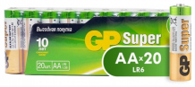 Купить gp набор батареек super alkaline аа (lr6) 20 шт. gp 15a-2crvs20 240/960