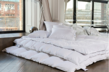 Купить одеяло german grass пуховое кассетное white familie down теплое 240x260 см fd-1262