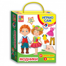 Купить vladi toys магнитная игра одевашка модники vt3702-02