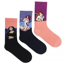 Купить lunarable комплект женских носков с принтом 010 3 пары kcrp010_35-39