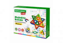 Купить конструктор brauberg магнитный big magnetic blocks-34 (34 детали) 663845