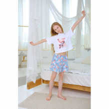 Купить веселый малыш пижама с шортами фламинго 164/039/фл
