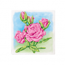 Купить раскраска maxi art многоразовая розовые розы 20х20 см ma-2104-5-3