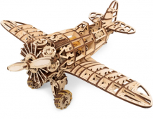 Купить eco wood art конструктор деревянный 3d самолет с мотором eplane