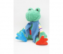 Купить мягкая игрушка unaky soft toy лягушка герда в голубом флисовом шарфе 20 см 0888020-54