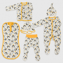 Купить топотушки набор детской одежды пингвины (6 предметов) 6-65