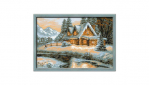 Купить riolis набор для вышивания сотвори сама зимний пейзаж 38х26 см 1080
