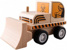 Купить деревянная игрушка udeas машинка-конструктор бульдозер 811007c