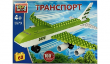 Купить конструктор город мастеров самолет (60 деталей) 5573-by 5573-by