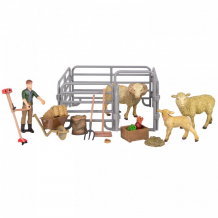 Купить masai mara набор фигурок животных на ферме (ферма игрушка, овцы, фермер, инвентарь) мм205-071