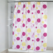 Купить aquarius штора текстильная для ванны и душа разноцветные пузырьки 200х180 см 