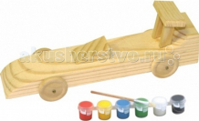 Купить мир деревянных игрушек набор для творчества гоночная машина д076