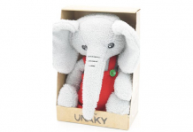 Купить мягкая игрушка unaky soft toy слоник фауст в красном комбинезоне 38 см 0969127-21m