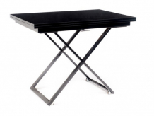 Купить levmar стол-трансформер compact глянец (опоры черные) 7125110709