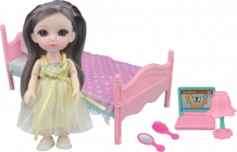 Купить funky toys игровой набор спальня и кукла малышка лили 16 см ft72012