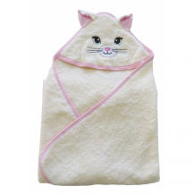 Купить пеленка sonia kids махровая с уголком для девочки котенок 100х80 см з9123003