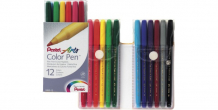 Купить фломастеры pentel color pen 12 цветов s360-12