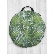 Купить joyarty декоративная подушка сидушка круглая тропические листья 52 см dsfr_36056