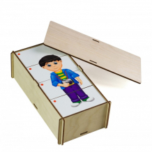 Купить деревянная игрушка paremo игровой набор составные картинки профессии pe720-137