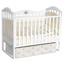 Купить детская кроватка palermo linda premium мягкий фасад, автостенка, ящик (универсальный маятник) 315