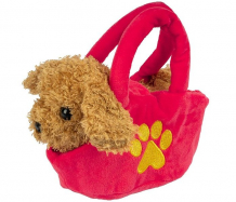 Купить мягкая игрушка bondibon собака в сумочке озвученная 12 см вв4617