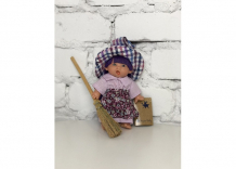 Купить lamagik s.l. пупс-мини ведьмочка с фиолетовыми волосами в клетчатой шляпе 18 см 138u-4