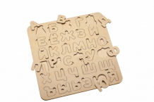 Купить деревянная игрушка bradex рамка-вкладыш азбука de 0420