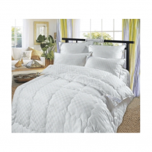 Купить одеяло миланика премиум 1.5 спальное стандарт лебяжий пух 220х150 см 2400