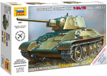 Купить звезда модель советский средний танк т-34 (без клея) 5001
