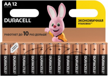 Купить duracell батарейка алкалиновая basic aa (lr06) 12 шт. 5000394006546