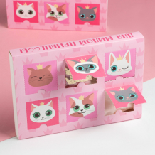 Купить kaftan подарочный набор адвент cats (носки 2 пары, брелок, заколки, зеркало) 