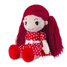 Купить maxitoys кукла стильняшка в красном платье в горошек 40 см mt-hh-05042027