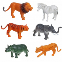 Купить bondibon набор животных ребятам о зверятах дикие животные 3-4 дюйма 6 шт. вв1610
