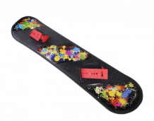 Купить тяни-толкай детский сноуборд пластиковый с облегченным креплением ·сноуборд пластиковый с облегченным креплением