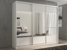 Купить шкаф рв-мебель купе 3-х дверный кааппи 6 240х60 см (белый бриллиант) kaappi3-31-6-1