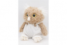 Купить мягкая игрушка unaky soft toy сова лия темная в белом флисовом комбинезоне 08184c24-20m