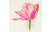 Купить алиса-к набор для вышивания тюльпаны нежно-розовый 26х22 см 2-42