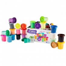 Купить genio kids набор для детской лепки тесто-пластилин 24 баночки ta1097