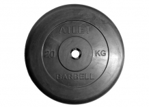 Купить atlet диск обрезиненный 31 мм 20 кг mb-atletb31