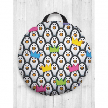 Купить joyarty декоративная подушка сидушка на пол круглая пингвинье королевство 52 см dsfr_11864