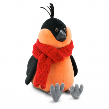 Купить мягкая игрушка orange toys life снегирь боб красный шарф 20 см os803/20