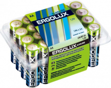 Купить ergolux батарейка alkaline bp-24 (aa - lr6,1.5в) lr6 bp-24