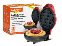 Купить daswerk электровафельница антипригарная для венских бельгийских вафель wm-1 455523
