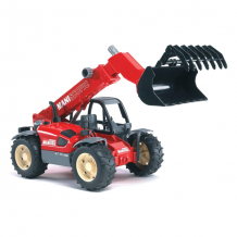 Купить bruder погрузчик колёсный manitou mlt 633 с телескопическим ковшом 02-125