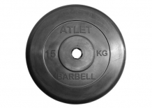 Купить atlet диск обрезиненный 31 мм 15 кг mb-atletb31