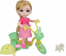Купить funky toys игровой набор на велосипеде с собачкой и кукла малышка лили 16 см ft72010