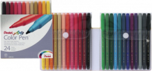 Купить фломастеры pentel color pen 24 цвета s360-24